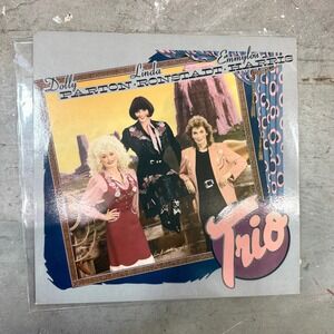 Trio Vintage Record Vinyl, Dolly Parton Linda Ronstadt Emmylou Harris